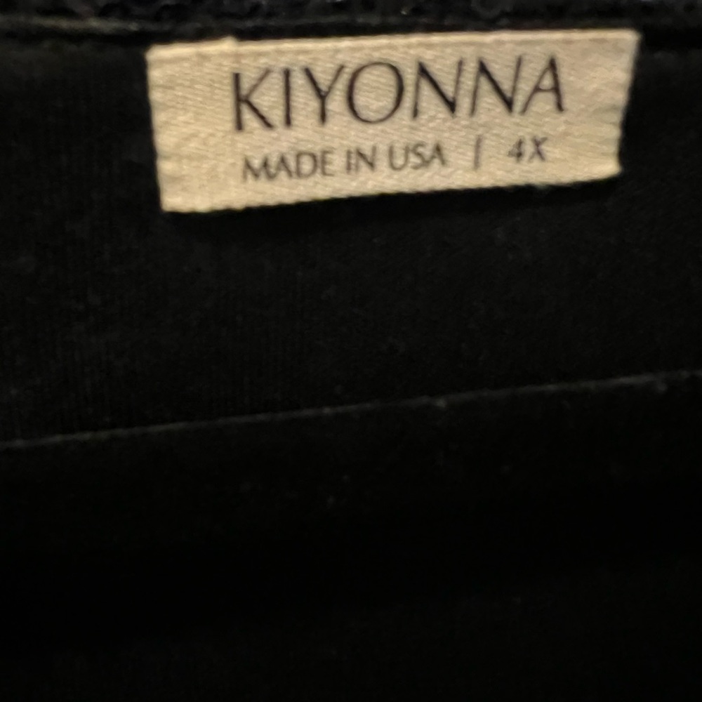 Kiyonna Black Sequin Lace Long Sleeve Dress - Picture 4 of 5